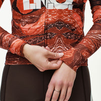 T.K.O. Women's Mechanism Long Sleeve Jersey - T.K.O. Red