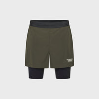 Pas Normal Studios Balance 2-in-1 Shorts til mænd - Dark Olive