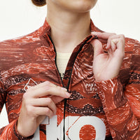 T.K.O. Women's Mechanism Long Sleeve Jersey - T.K.O. Red