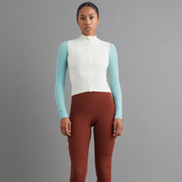 Pas Normal Studios Women's Mechanism Long Sleeve Jersey - Off-White / Light Teal