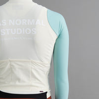 Pas Normal Studios Women's Mechanism Long Sleeve Jersey - Off-White / Light Teal
