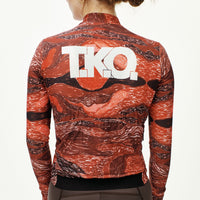 T.K.O. Women's Mechanism Long Sleeve Jersey - T.K.O. Red