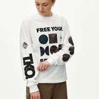 T.K.O. Off-Race Long Sleeve T-Shirt - White