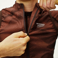 Mechanism Stow Away Gilet - AOP Light brown