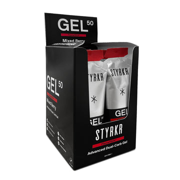 Styrkr GEL50 Dual-Carb Energy Gel Mixed Berry - Box