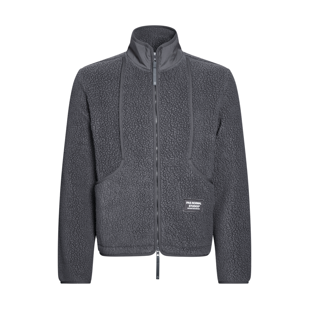Pas Normal Studios Men's Off-Race Pile Fleece Jacket - Steel