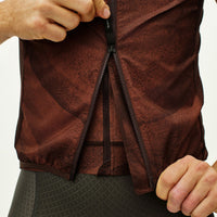 Mechanism Stow Away Gilet - AOP Light brown