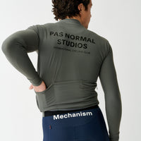 Pas Normal Studios Men's Mechanism Long Sleeve Jersey - Dark Grey