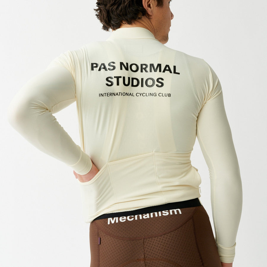 Pas Normal Studios Men's Mechanism Long Sleeve Jersey - Off White