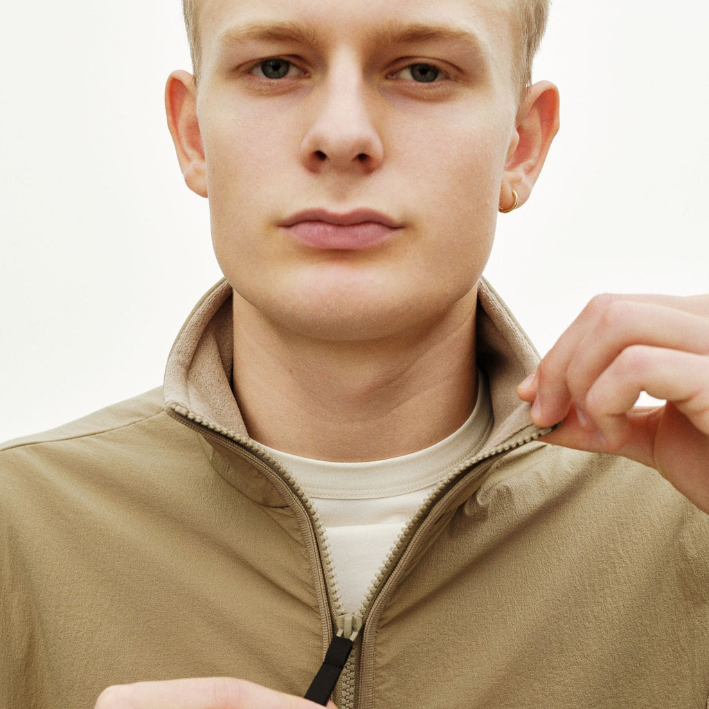 Off-Race Light Fleece Half-Zip - Beige