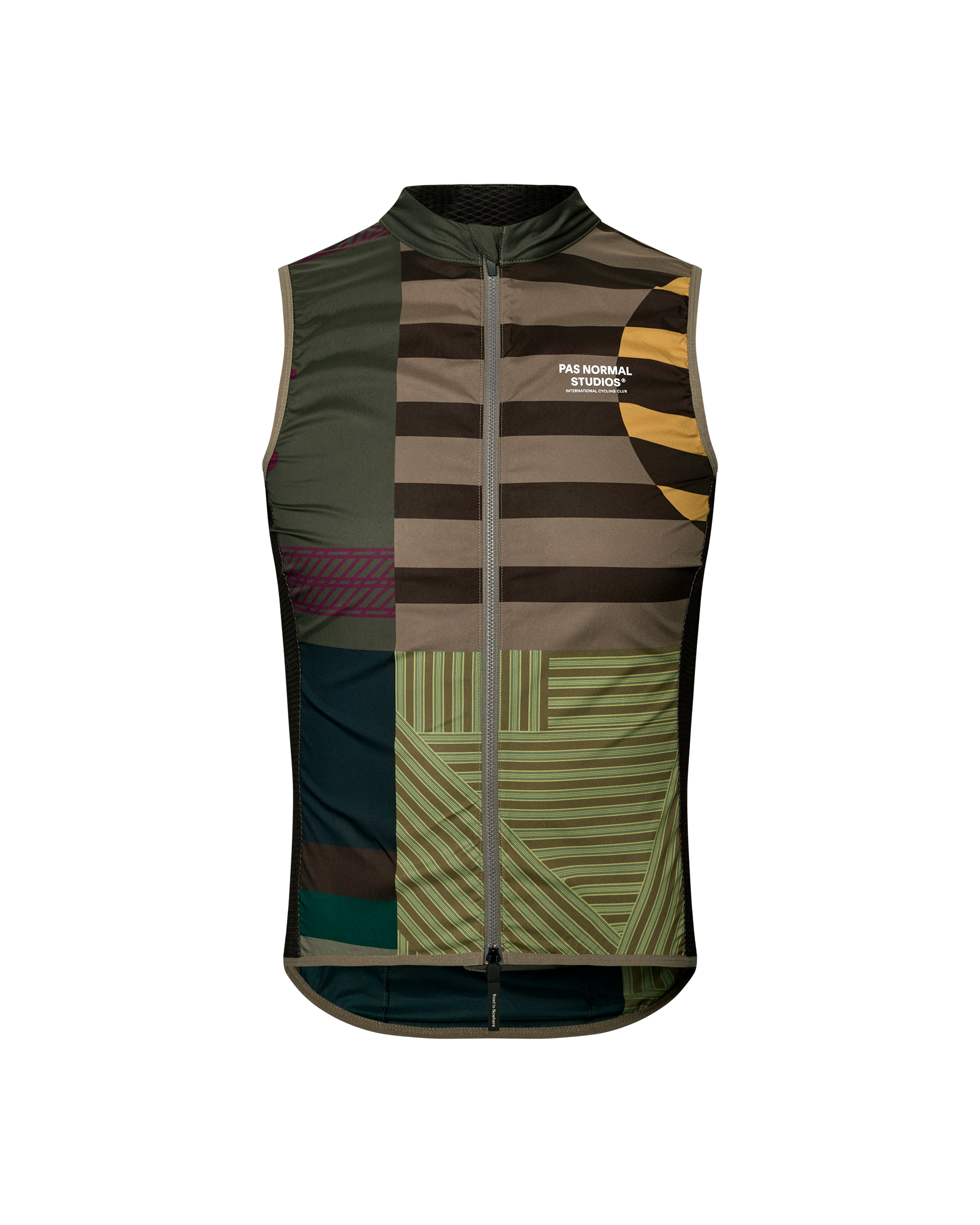 Mechanism Stow Away Gilet - AOP International Earth