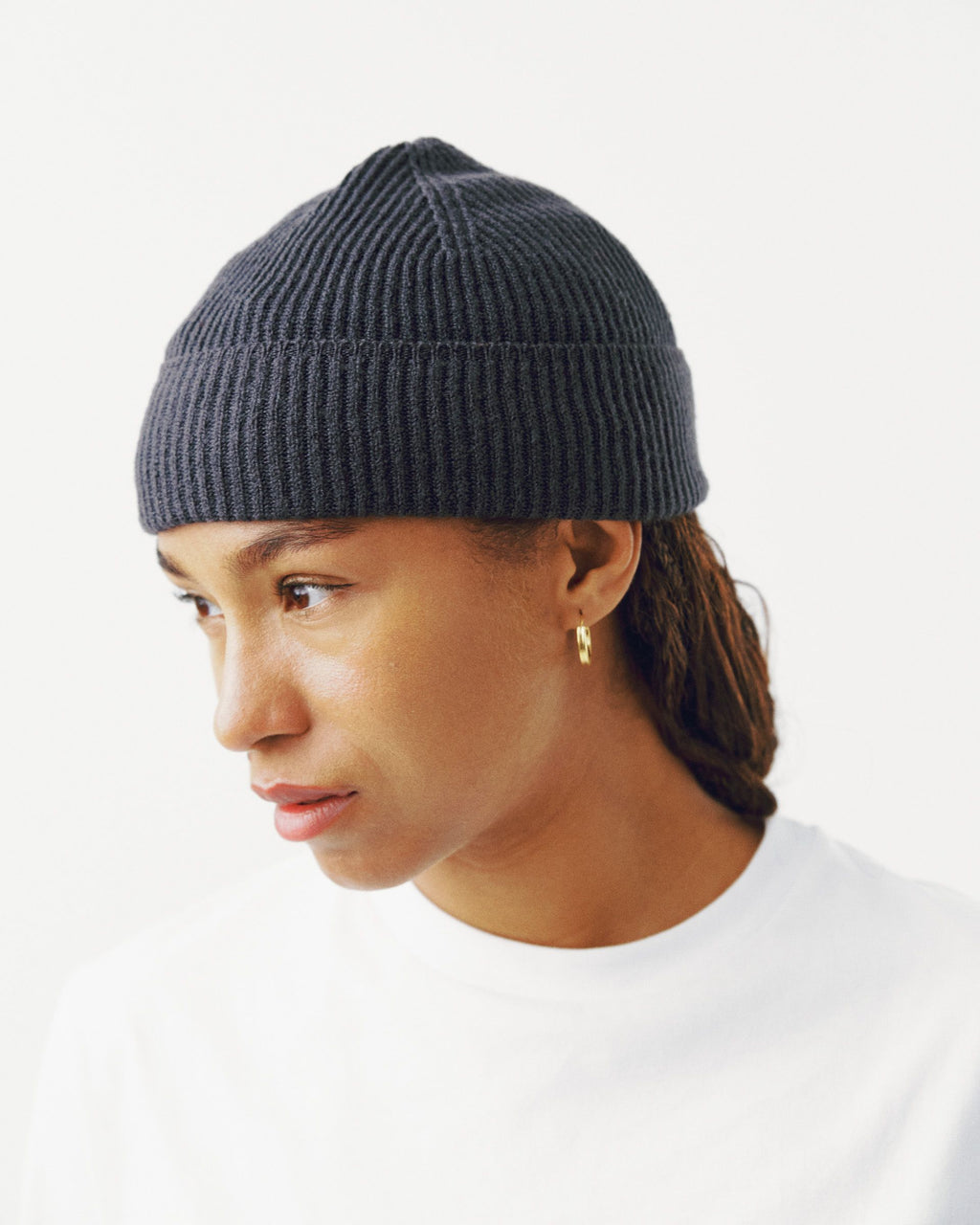 Off-Race Merino Knit Beanie - Steel