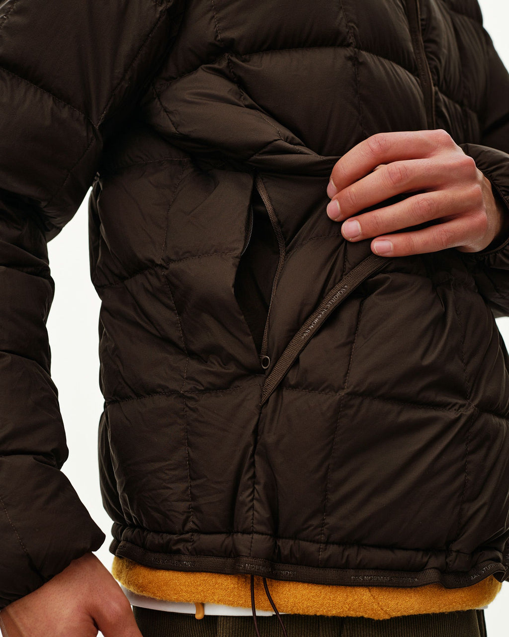 Off-Race Down Liner Jacket - Dark Coffee