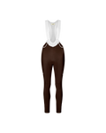 Women´s Mechanism Thermal Long Bibs - Dark Coffee