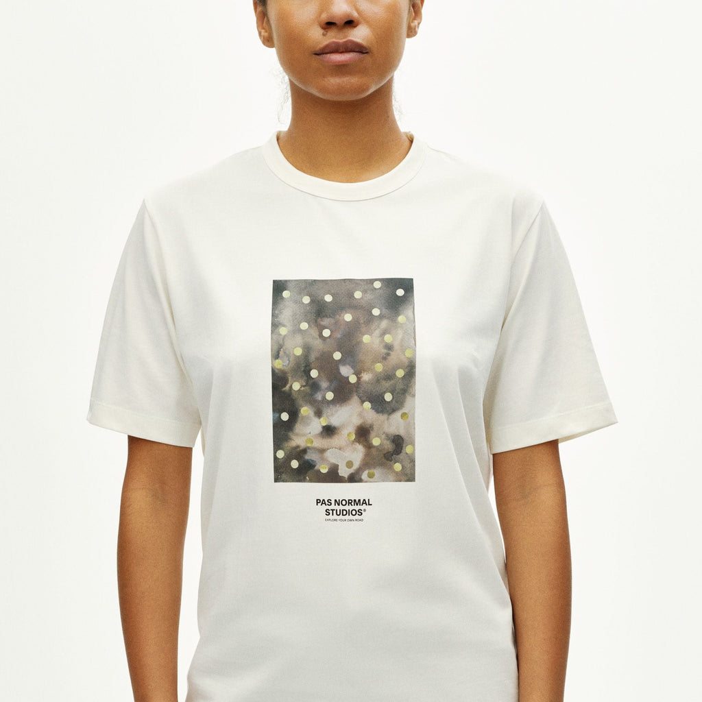 Off-Race Cotton Tech Graphic T-Shirt - Off White