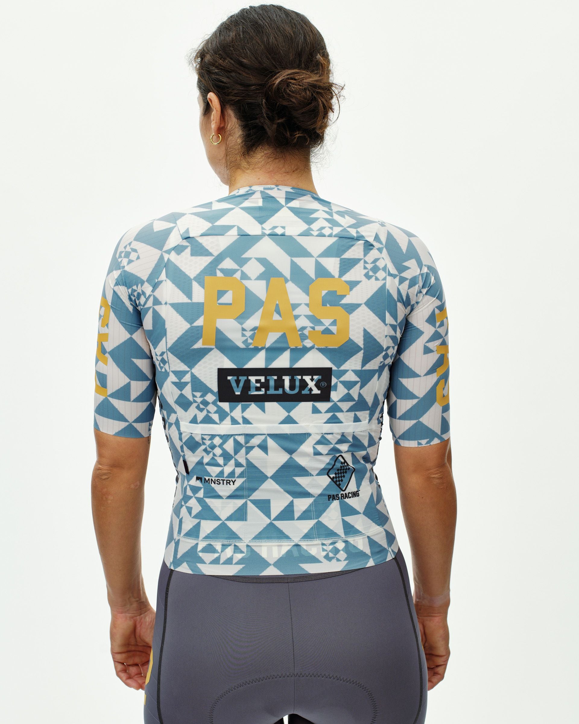 PAS Racing Women´s Mechanism Pro Jersey - AOP Origami Light Blue