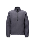 Off-Race Boiled Wool Half-Zip - Steel