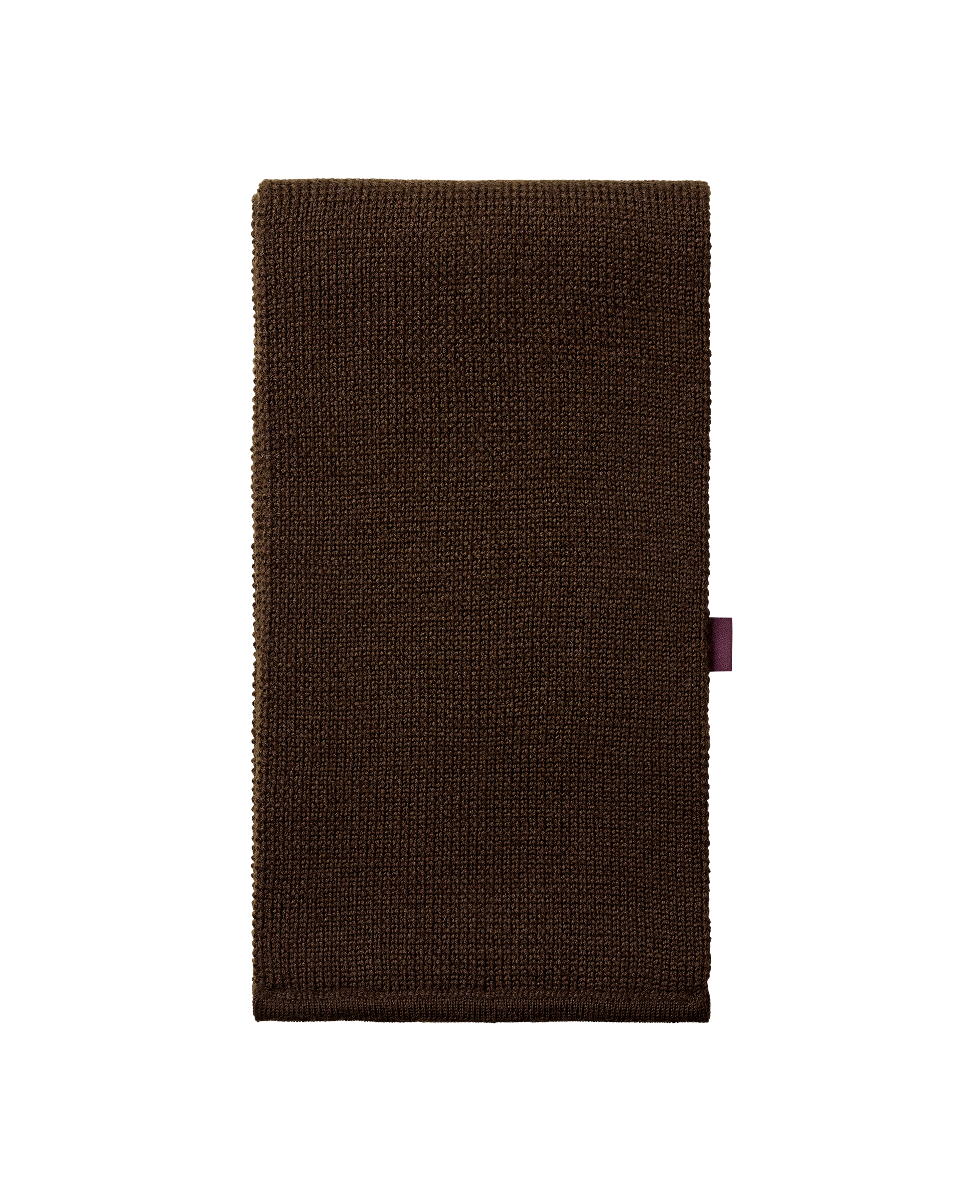 Off-Race Knit Scarf - Light Brown