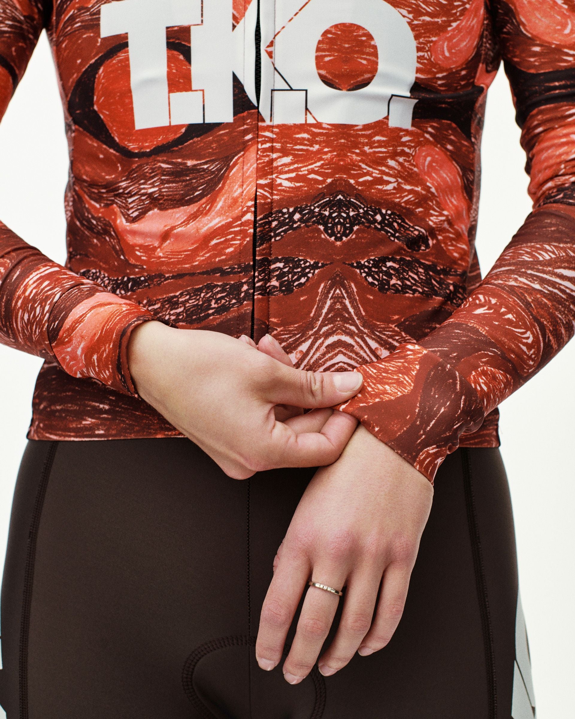 T.K.O. Women's Mechanism Long Sleeve Jersey - T.K.O. Red