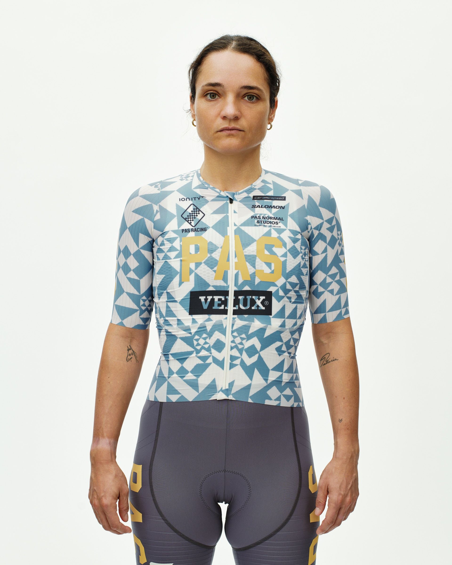 PAS Racing Women´s Mechanism Pro Jersey - AOP Origami Light Blue