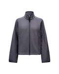Womens Off-Race Boiled Wool Jacket - Steel