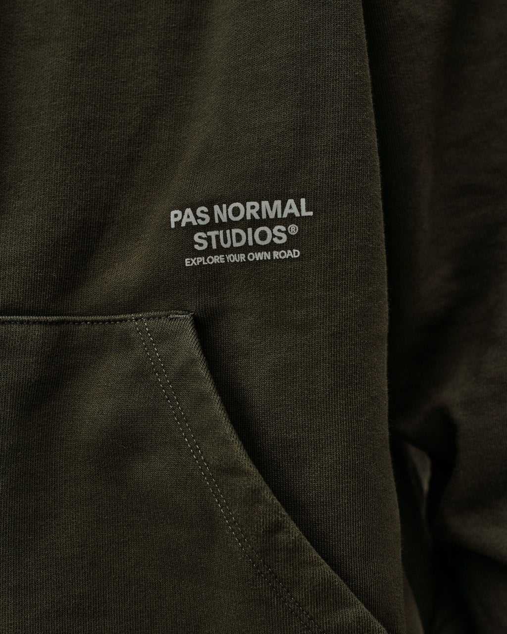 Off-Race Hoodie - Dark Olive