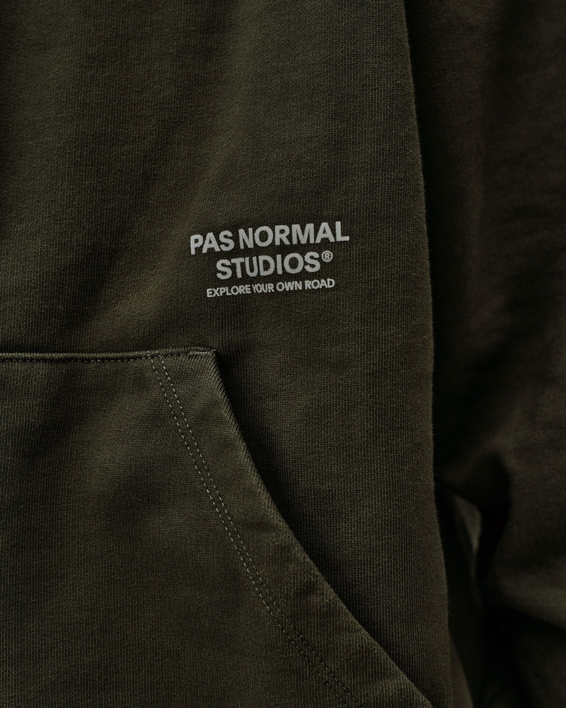 Off-Race Hoodie - Dark Olive