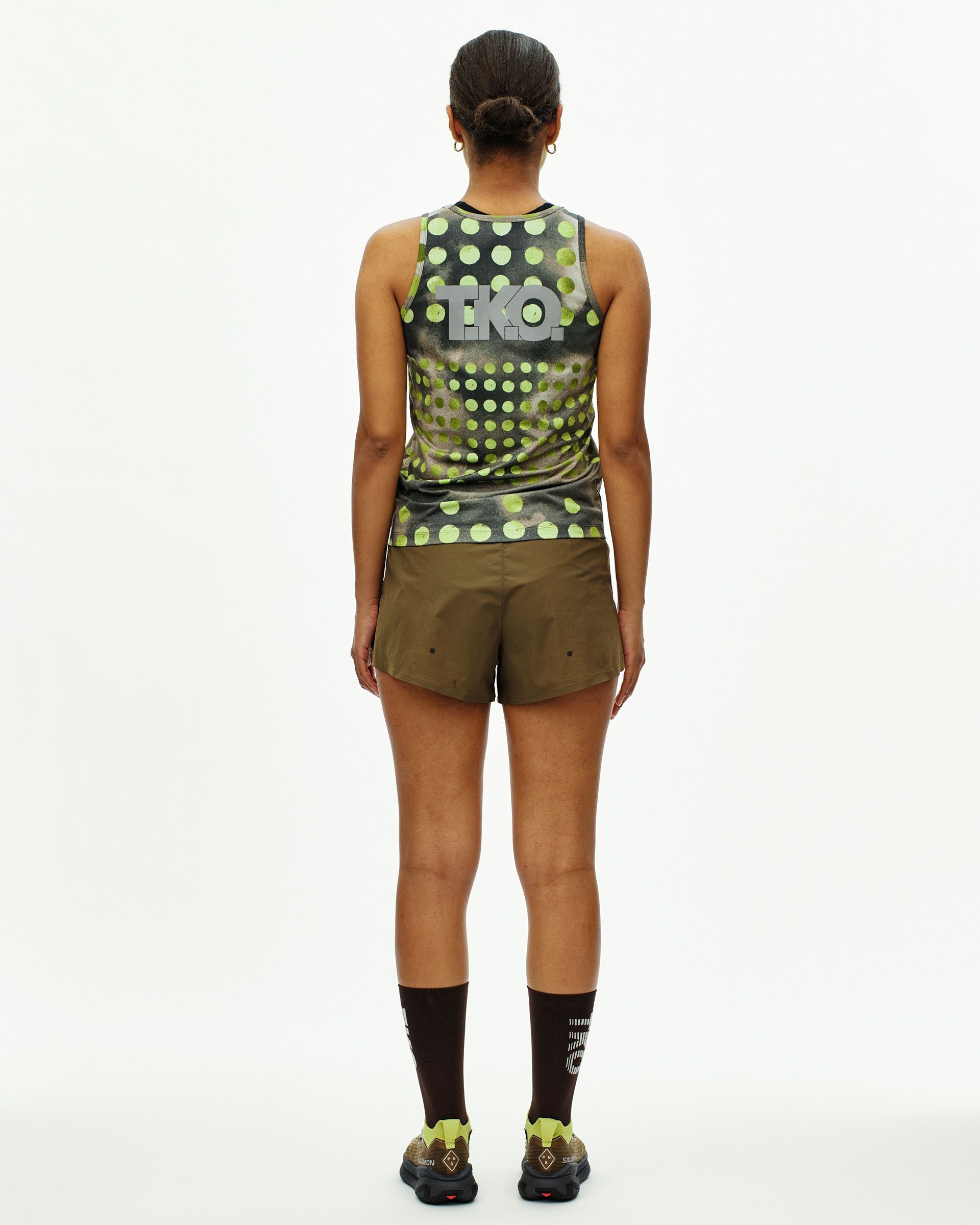 Womens T.K.O. Balance Shorts - Dark Stone