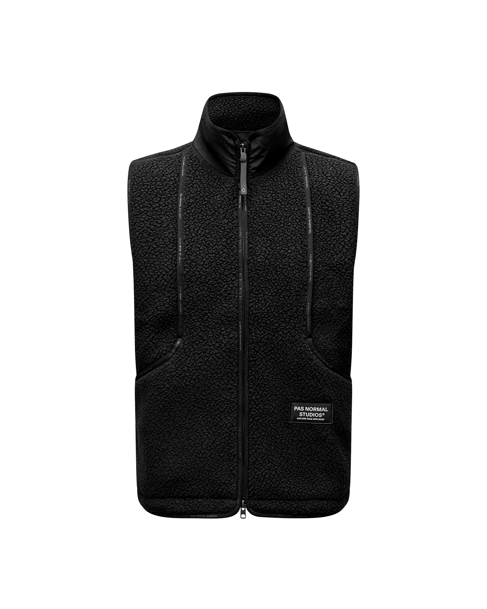 Off-Race Pile Fleece Vest - Black