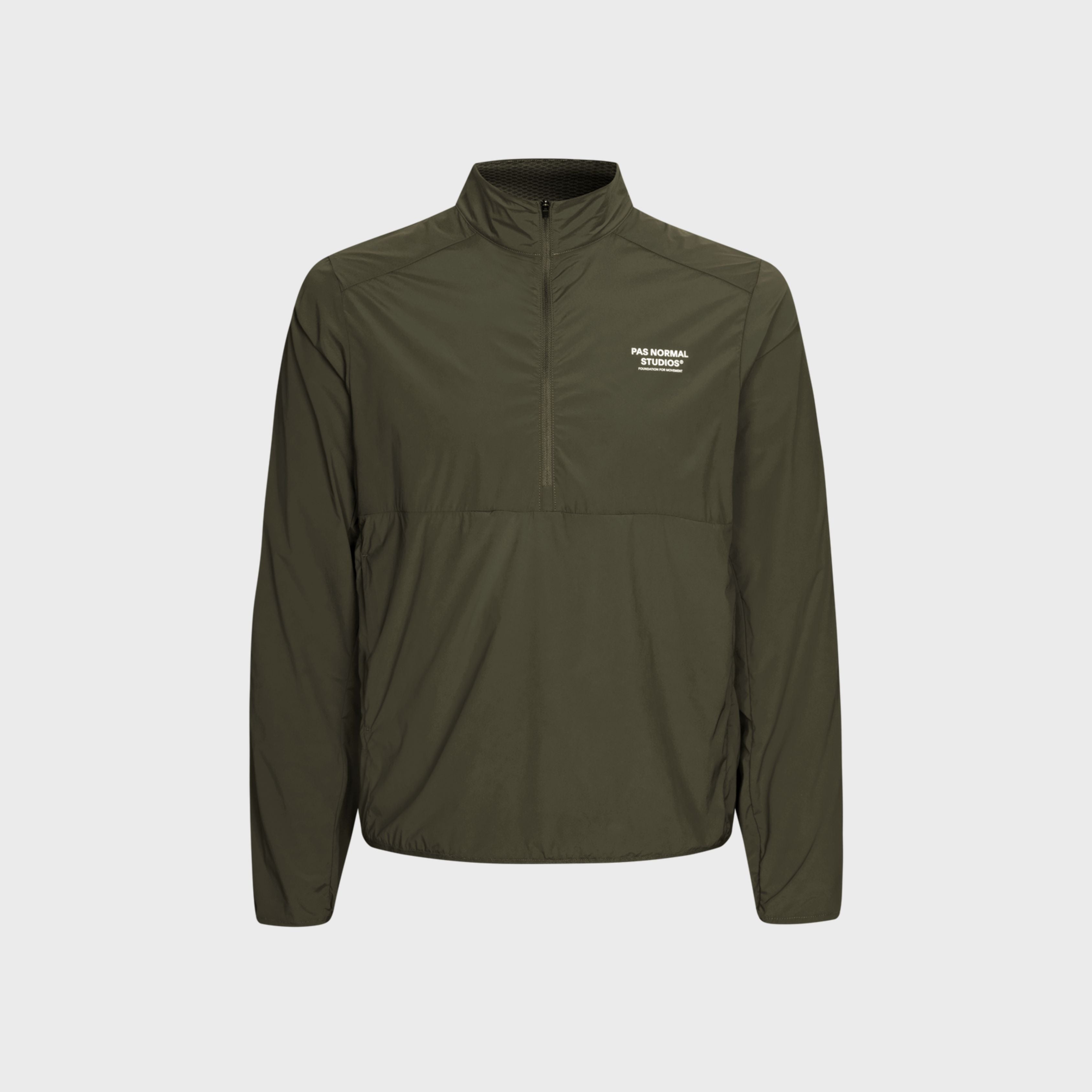 Pas Normal Studios Men's Balance Half Zip Jacket ND - Dark Olive