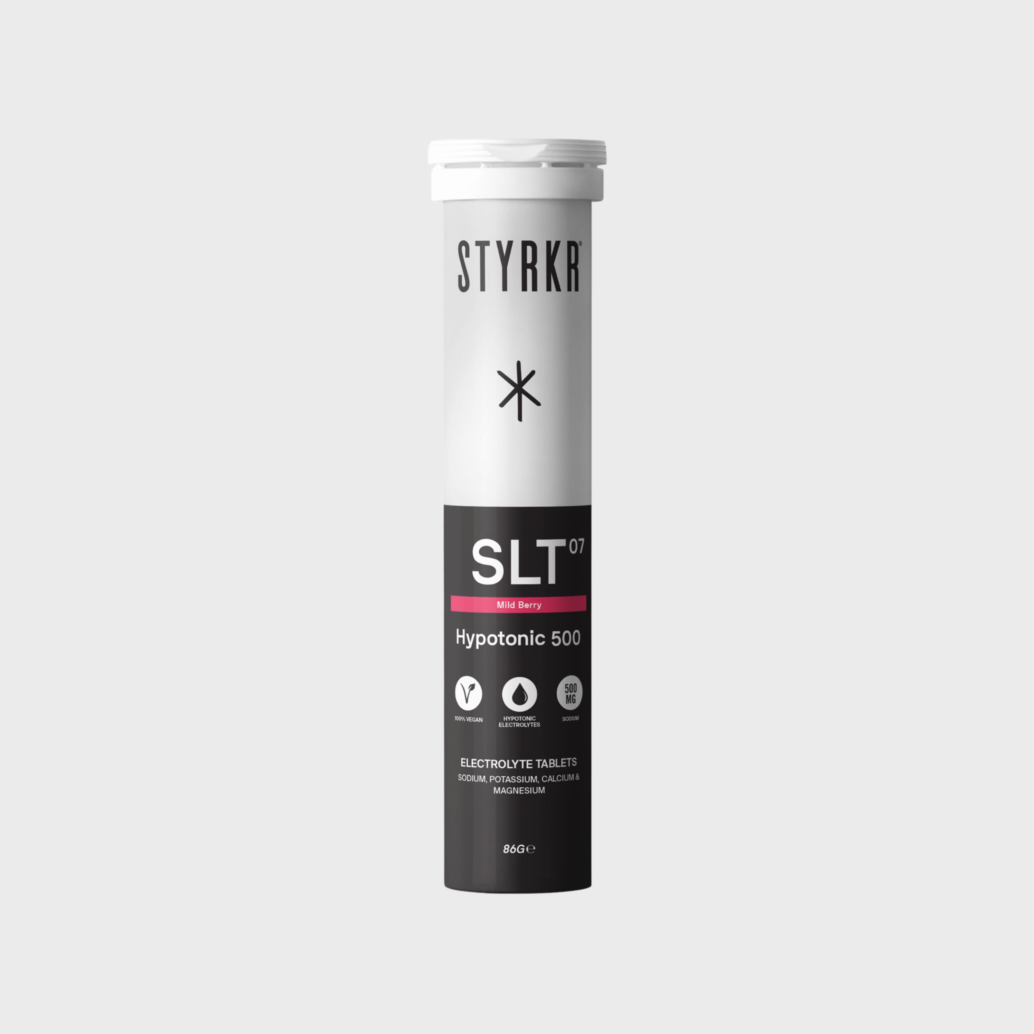 Styrkr SLT07 Hydreringstabletter - Mild Berry 500MG 