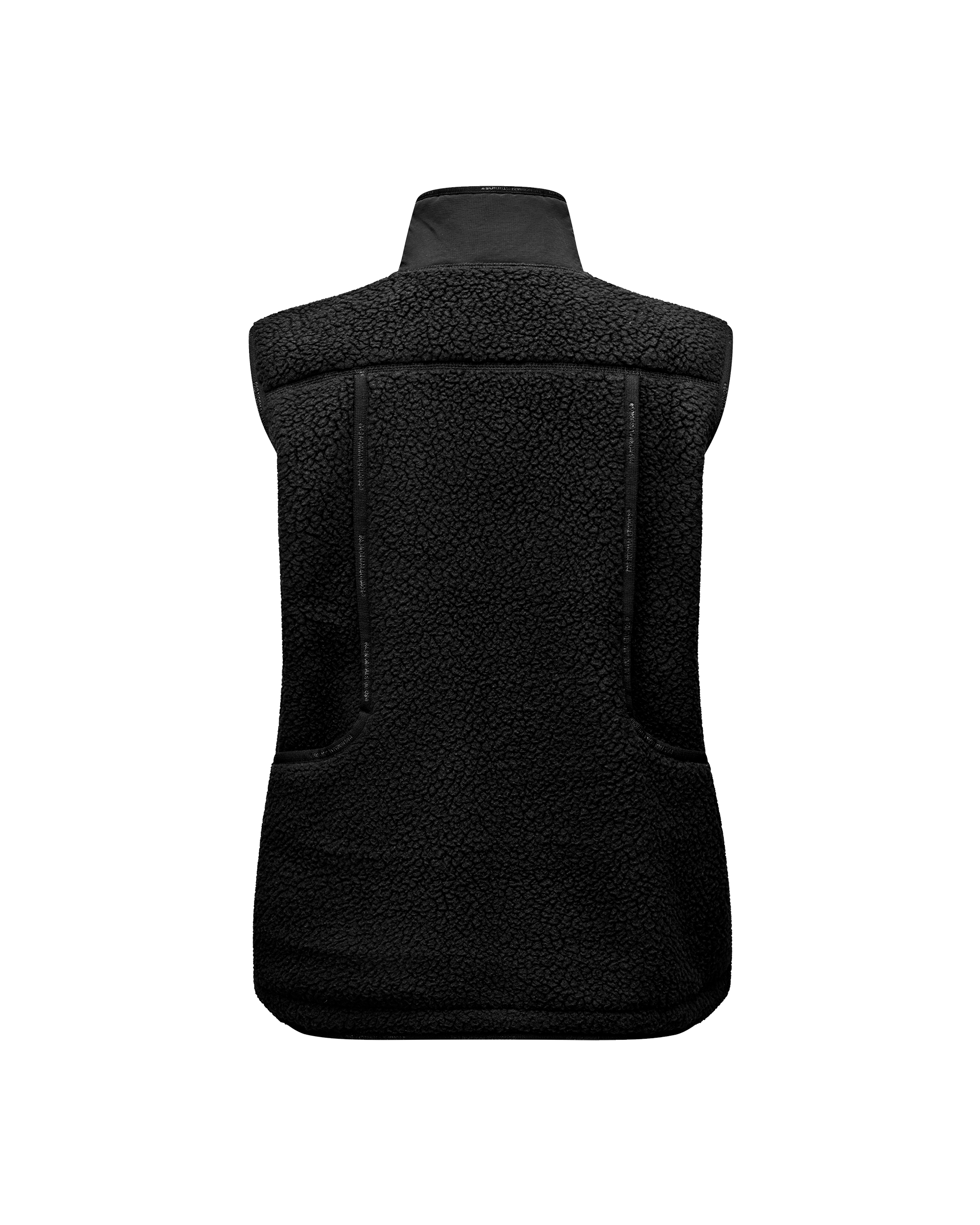 Womens Off-Race Pile Fleece Vest - Black
