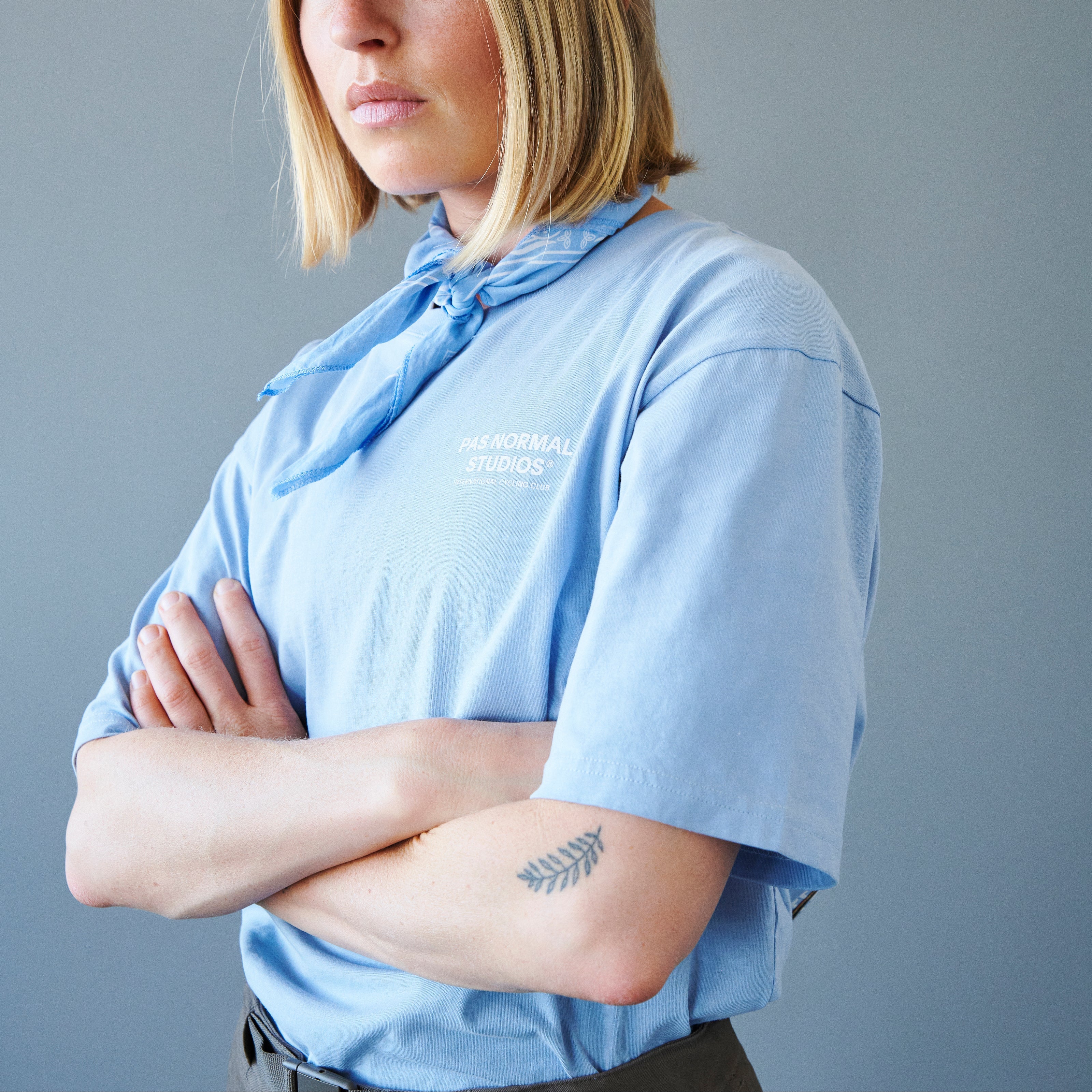 Pas Normal Studios Porter off-race Bandana - Pale Blue