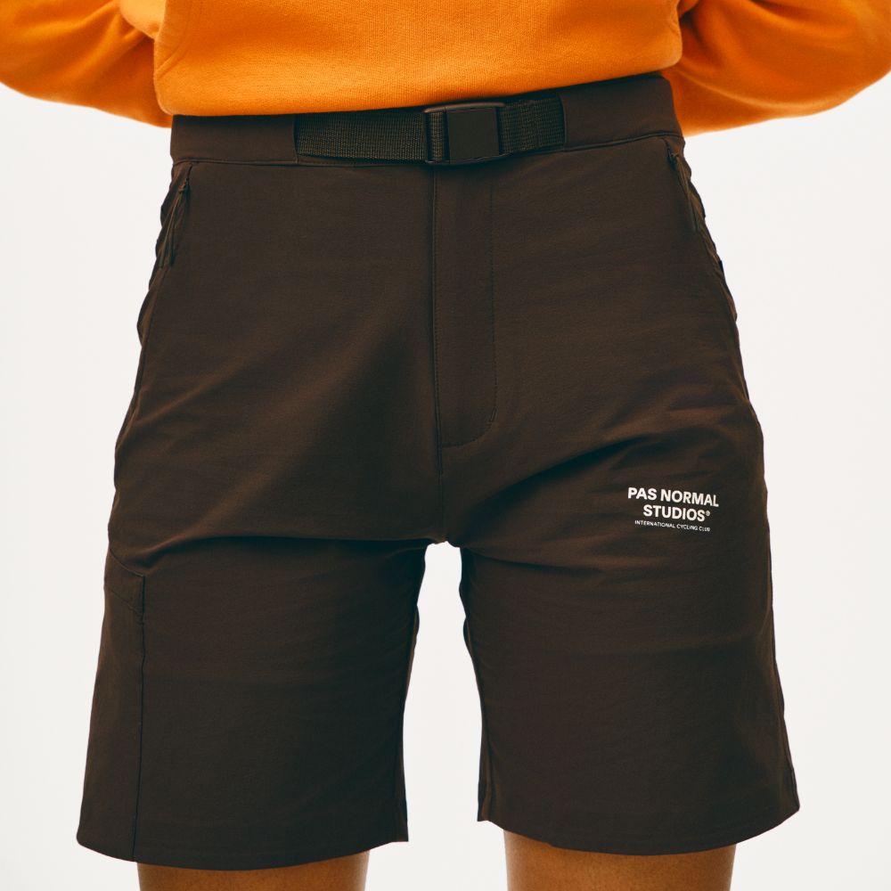 Pas Normal Studios Off Race Shorts - Light Brown