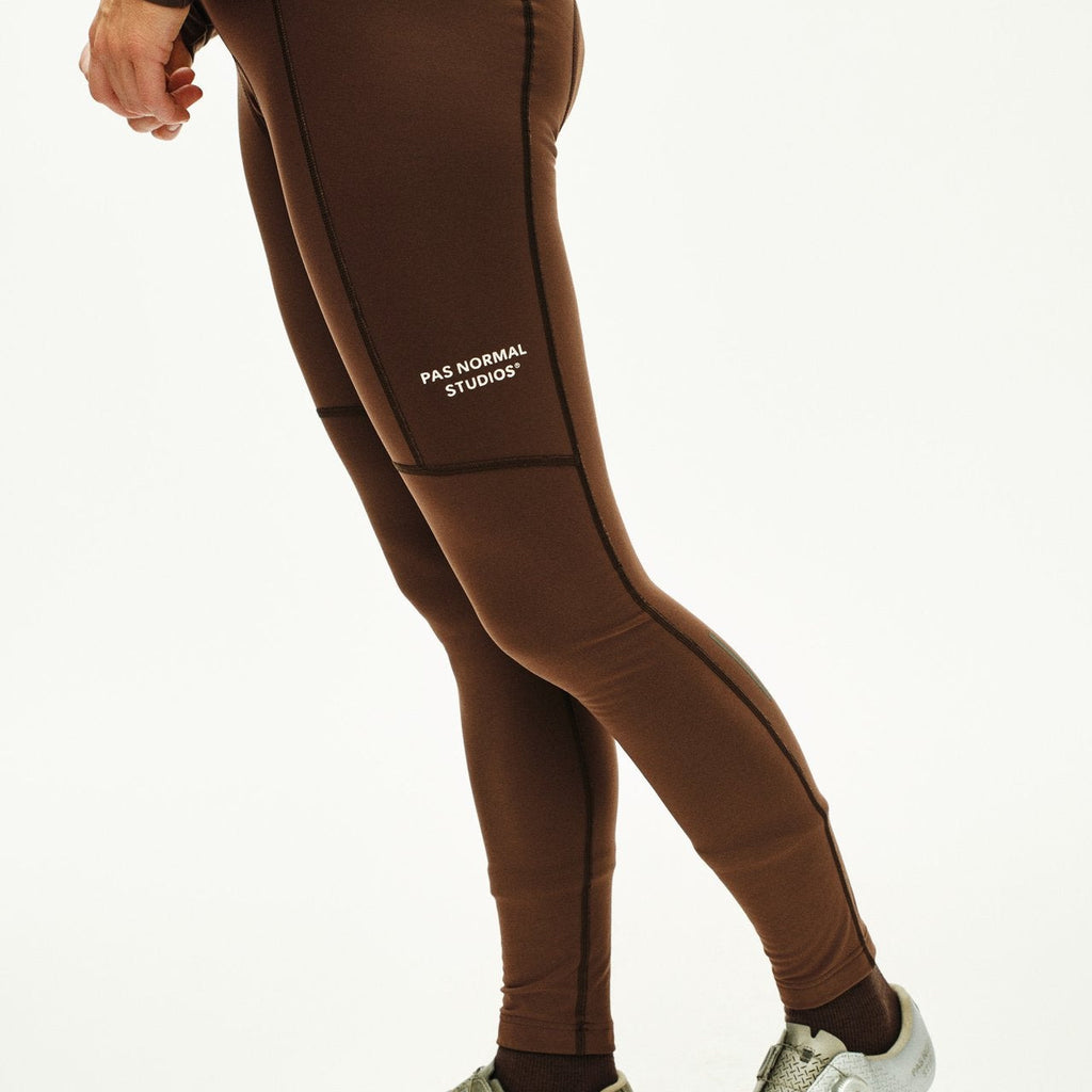 Pas Normal Studios Mænds Essential Thermal Long Bib - Light Brown 