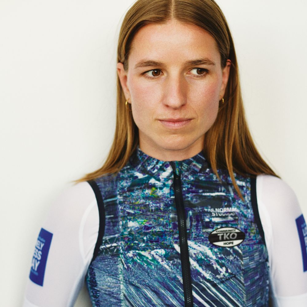 Pas Normal Studios T.K.O. Women's Mechanism Stow Away Gilet - Human Error Blue