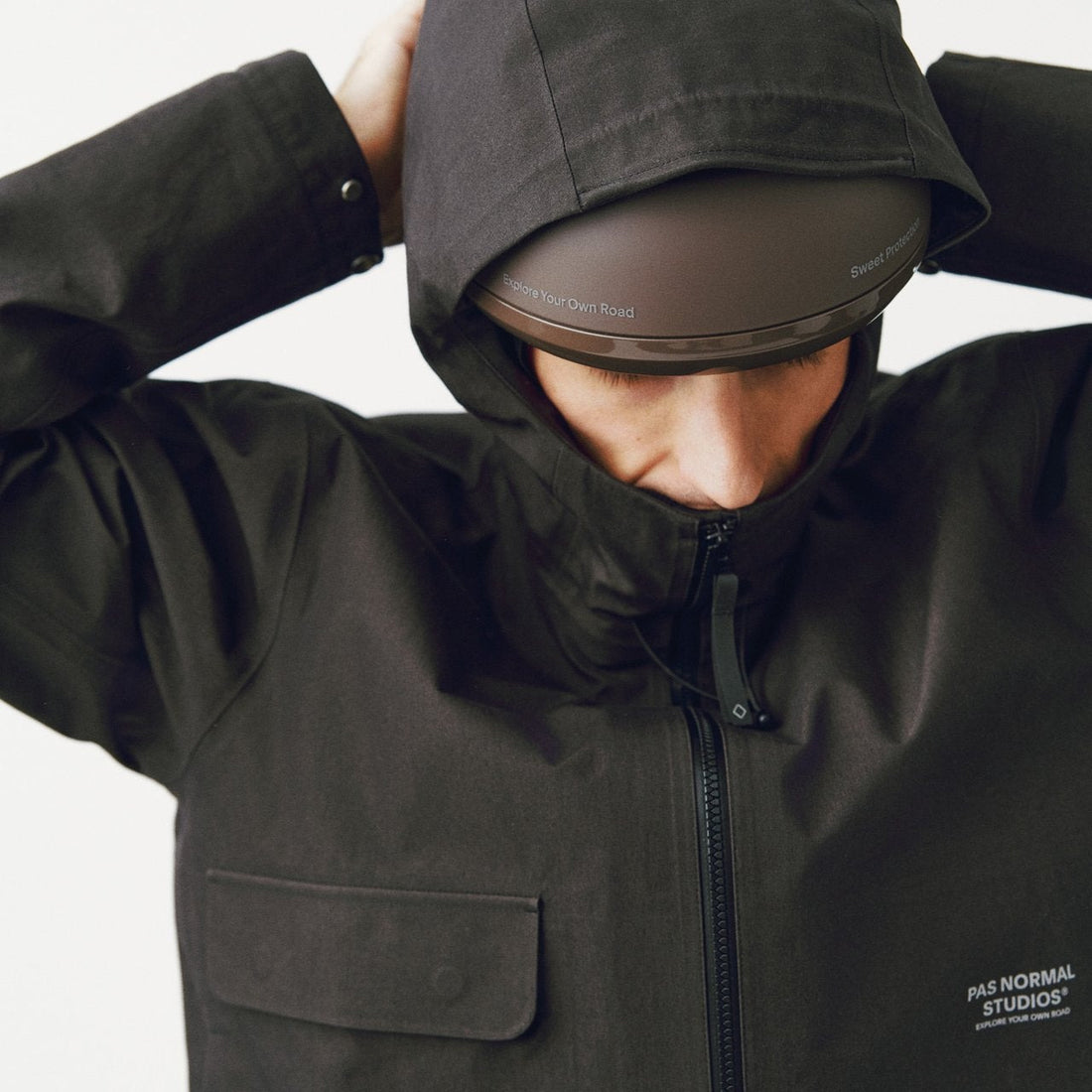 Pas Normal Studios Off-Race 3L Cotton Shell Jacket - Dark Olive