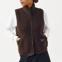 Pas Normal Studios Women's Off-Race Pile Fleecevest - Light Brown
