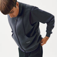 Pas Normal Studios Men's Off-Race Pile Fleecevest - Steel