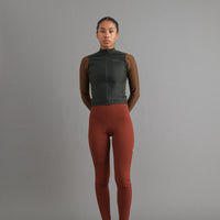Pas Normal Studios Women's Mechanism Thermal Long Sleeve Jersey - Dark Olive / Army Brown
