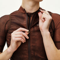 Women´s Mechanism Stow Away Gilet - AOP Light brown