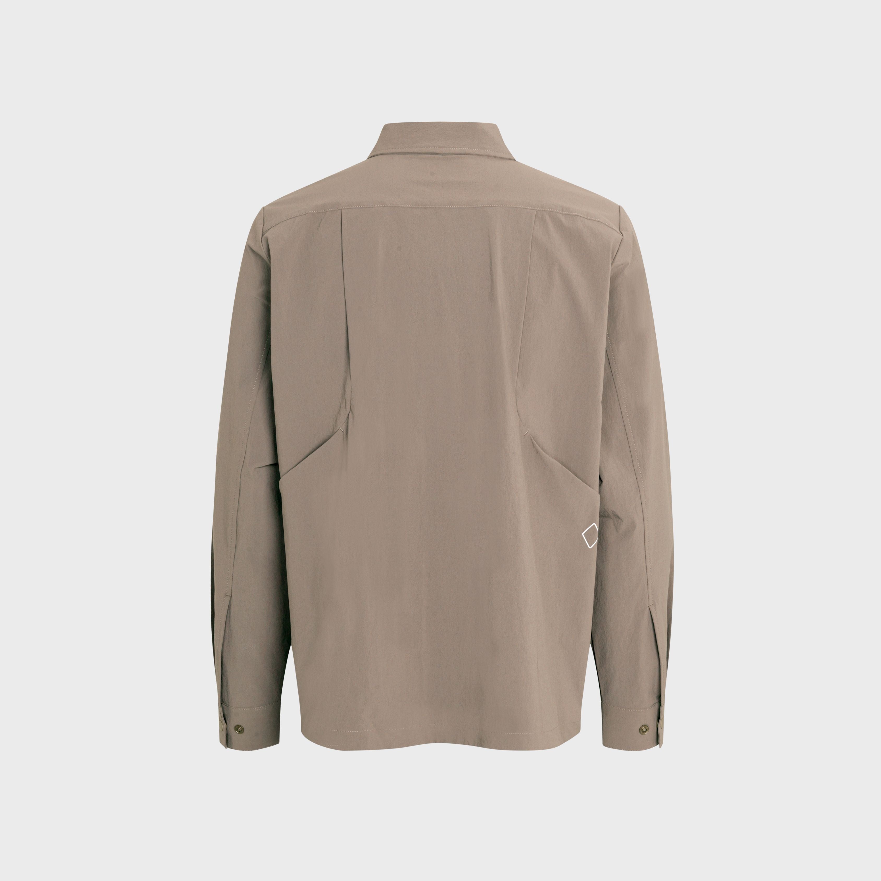 Pas Normal Studios Off Race Tech Overshirt - Ash Brown