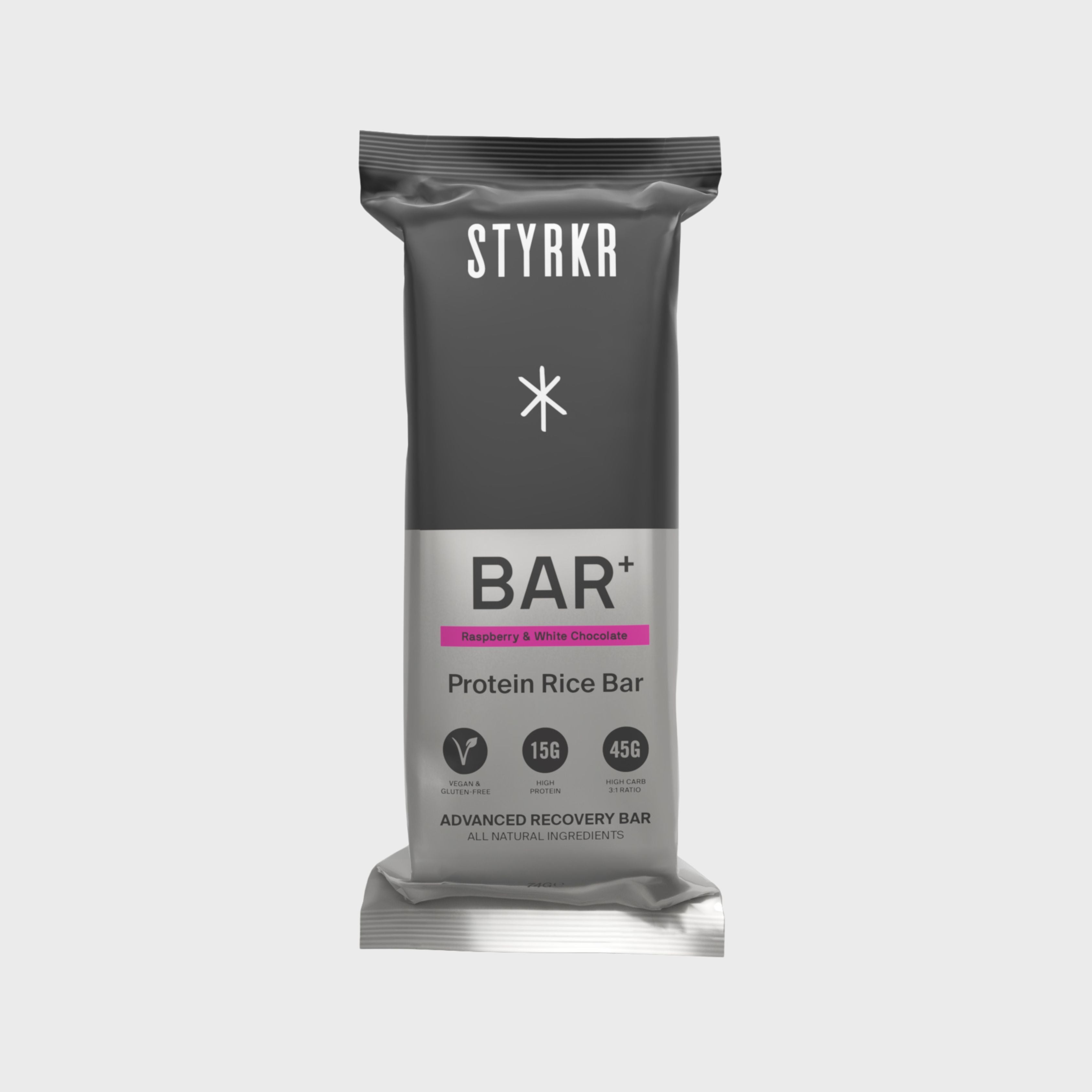 Styrkr Bar+ - Hindbær hvid choklade