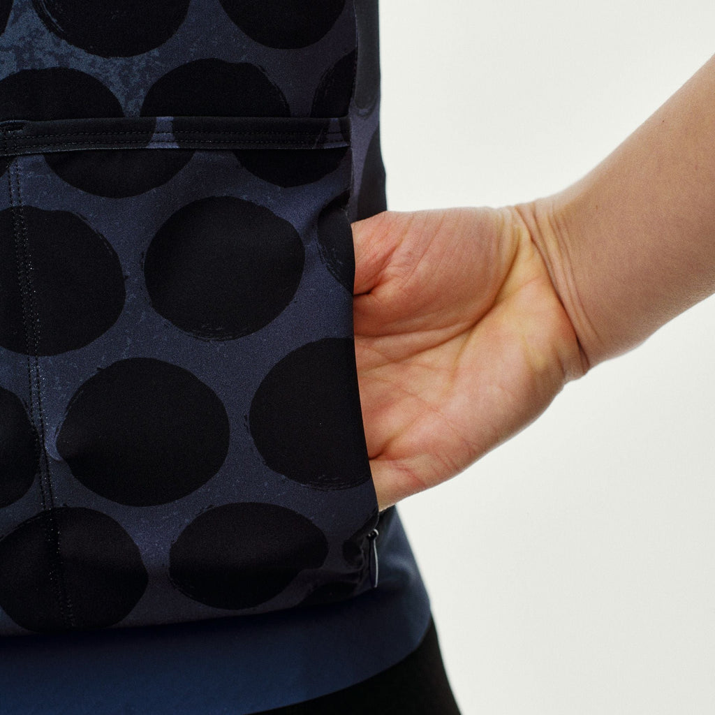 Women Essential Jersey - Dot Dark Navy