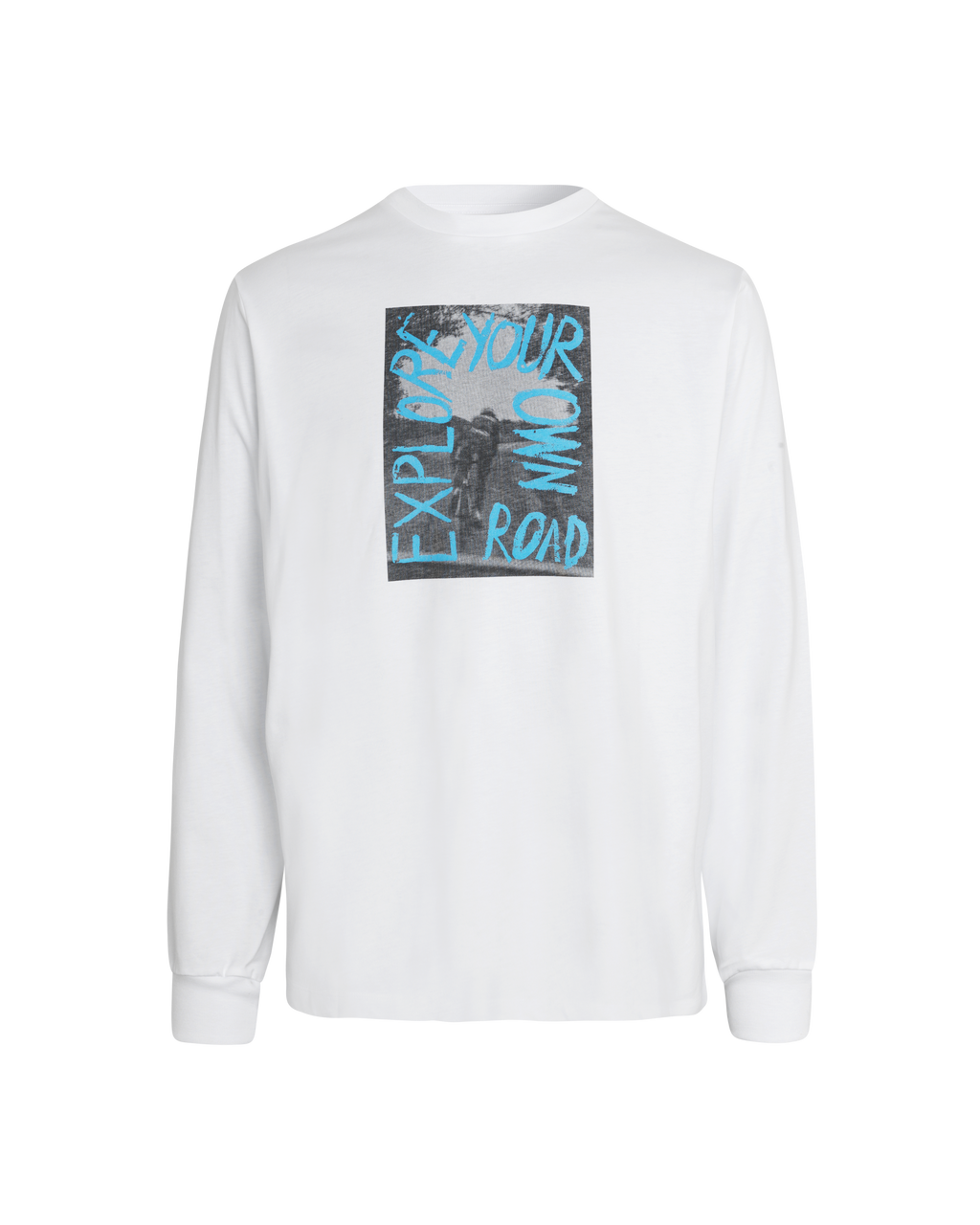 Off-Race Graphic Long Sleeve T-Shirt - White