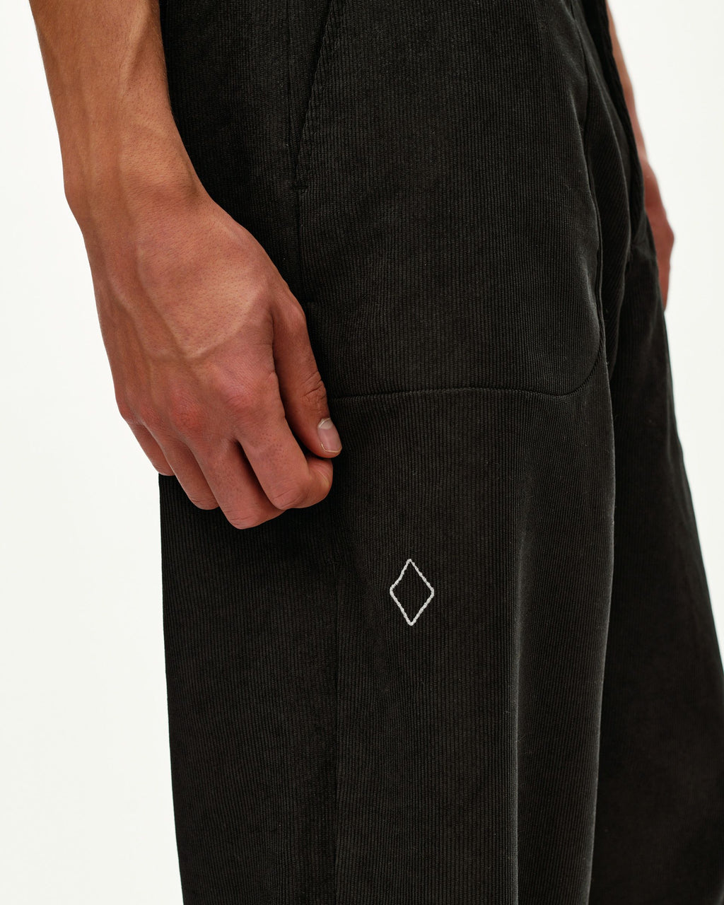 Off-Race Corduroy Pants - Black