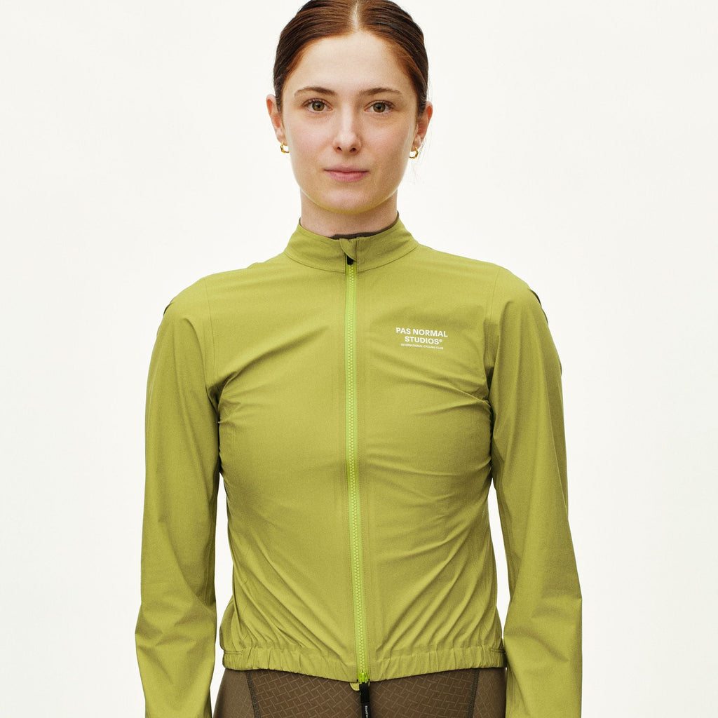 Womens Mechanism Rain Jacket - Moss Green