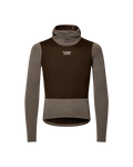 Thermal Hooded Windproof Baselayer - Dark Coffee