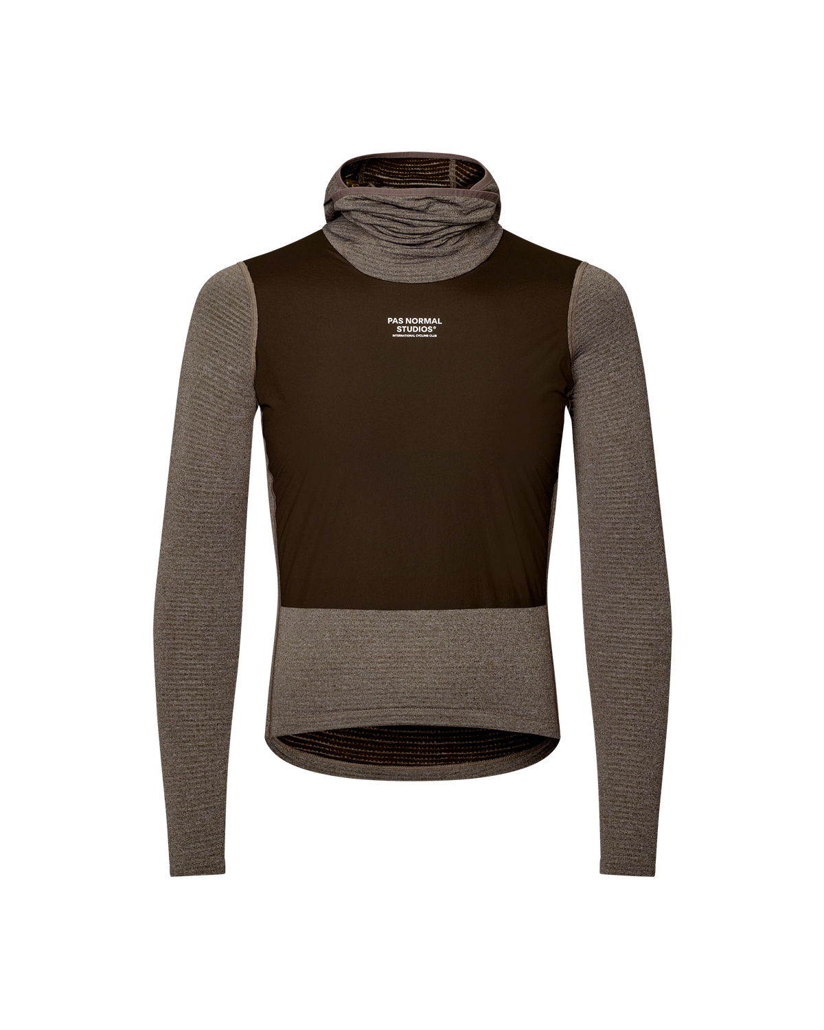 Thermal Hooded Windproof Baselayer - Dark Coffee