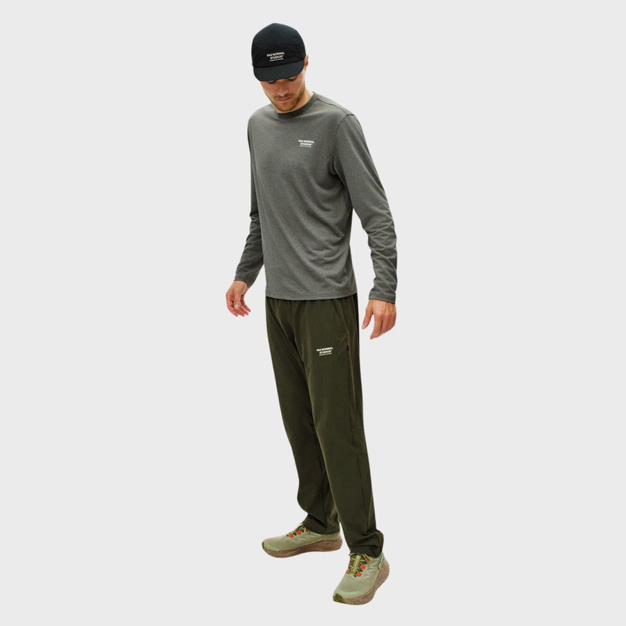 Pas Normal Studios Balance langærmet T-shirt ND til mænd - Medium Grey